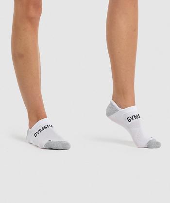 Gymshark No Show Performance Strumpor Accessories Vita | SE 4269LIS